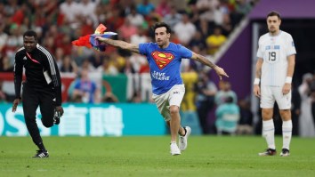 Fan Invades Field At FIFA World Cup In Qatar Carrying Rainbow Flag To Protest Human Rights Abuses