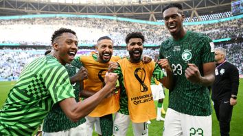 Saudi Arabia Fan Hilariously Rips Door Off Its Hinges While Celebrating Goal Against Argentina