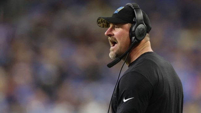 Dan Campbell coaching the Detroit Lions