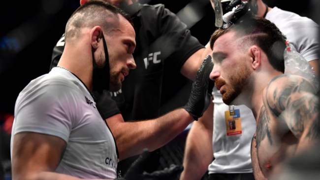 James Krause coaching Darrick Minner