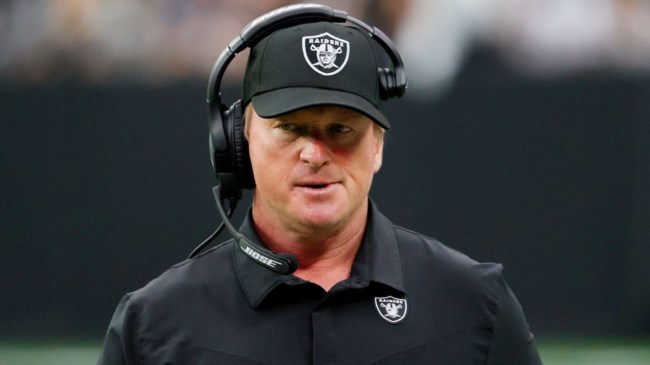 Jon Gruden coaching the Raiders