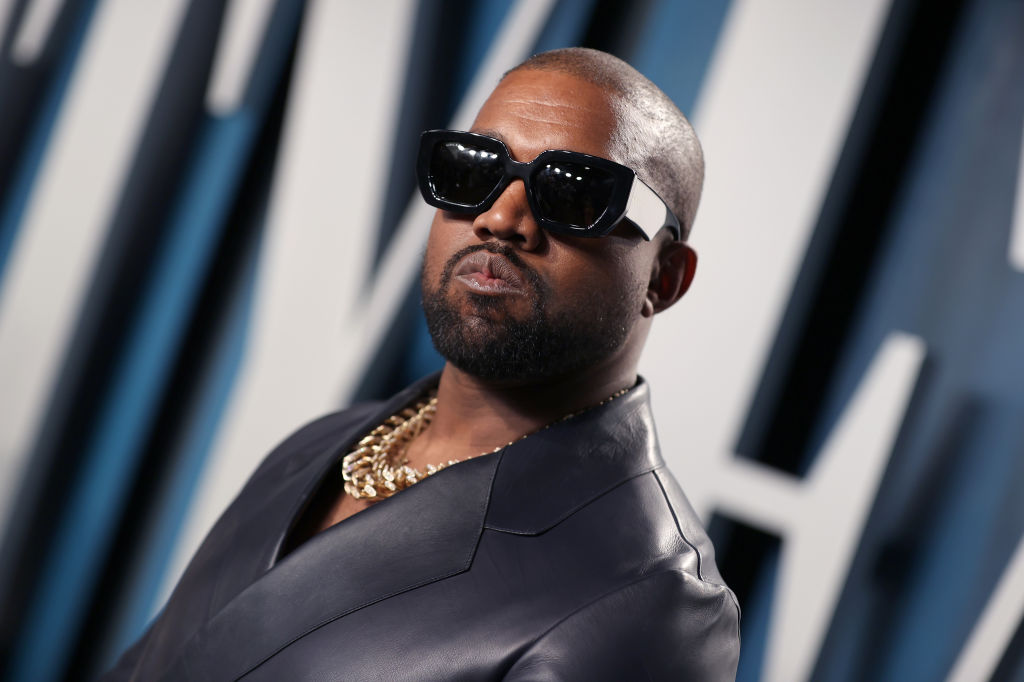 Kanye West on the red carpet