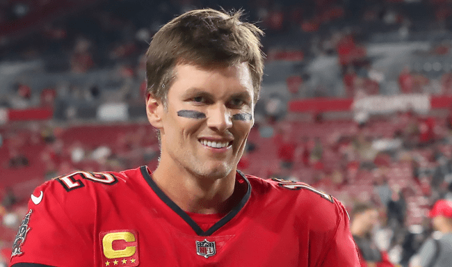 Tom Brady after game