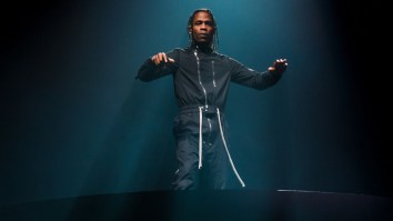 Travis Scott Looks Like A 5-Year-Old Child Next To Future NBA Superstar Victory Wembanyama