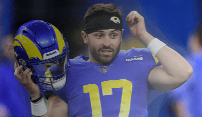 baker mayfield rams uniform