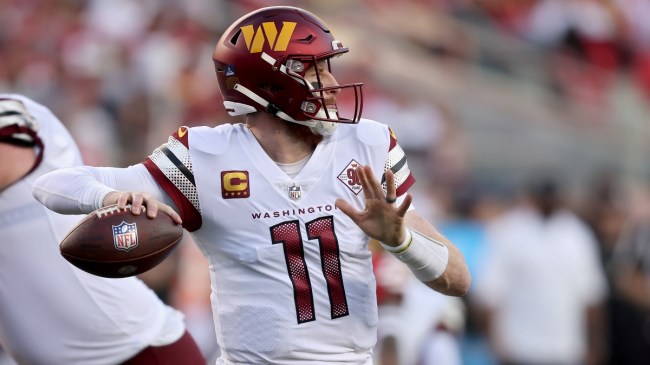 Commanders' QB Carson Wentz