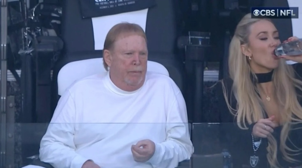 Mark Davis enjoying Raiders game 