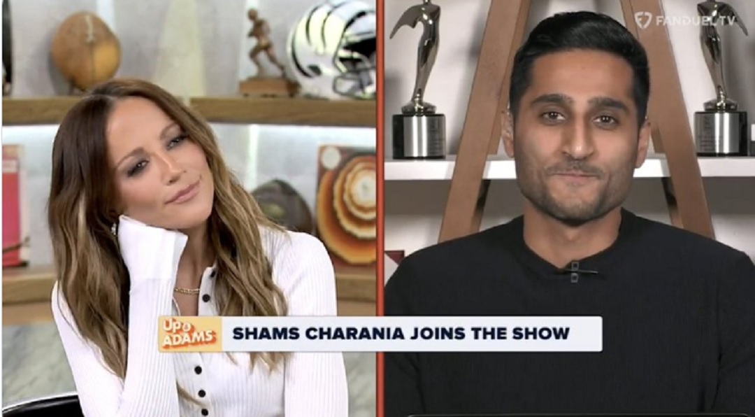 Shams Charania and Kay Adams on the "Up and Adams show"