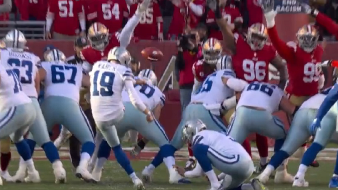 Brett Maher kicks field goal 