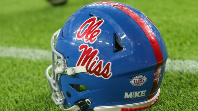 Ole Miss football helmet