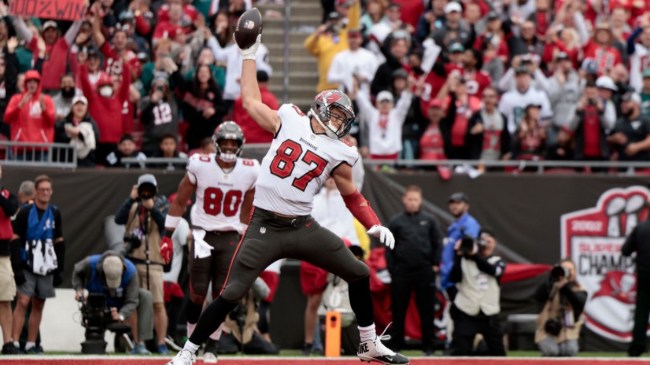 Rób Gronkowski celebrating