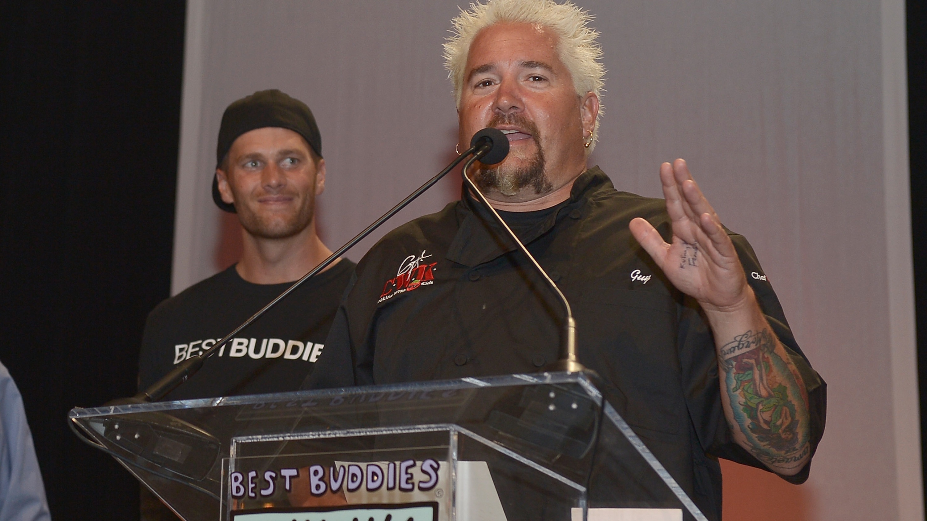 Guy Fieri and Tom Brady