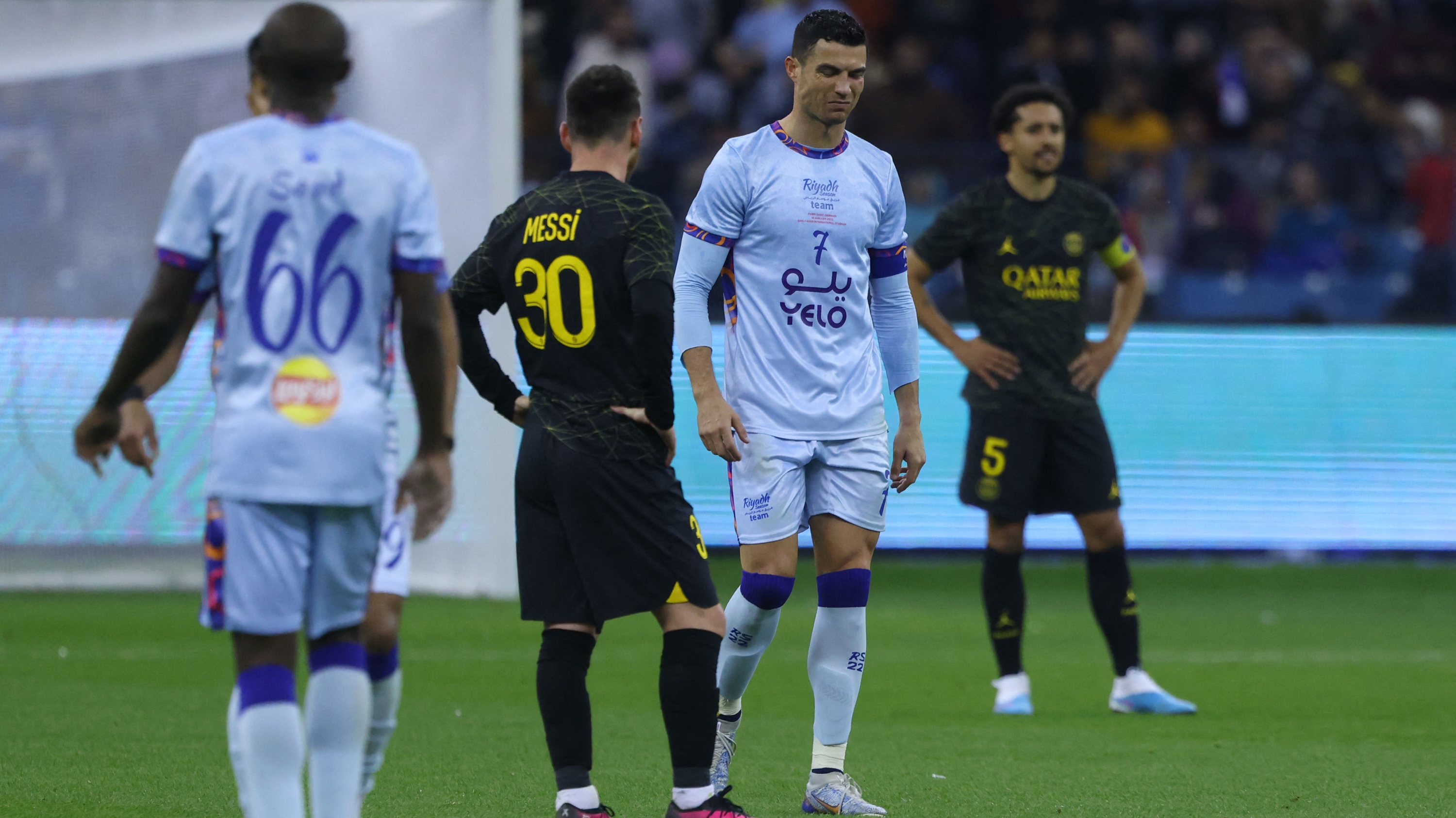 Lionel Messi and Cristiano Ronaldo exhibition match