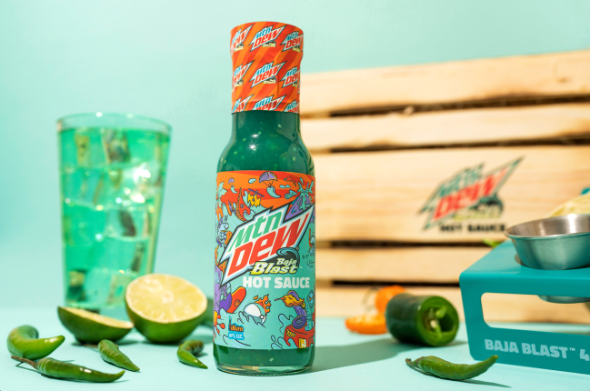 MTN Dew Baja Blast hot sauce