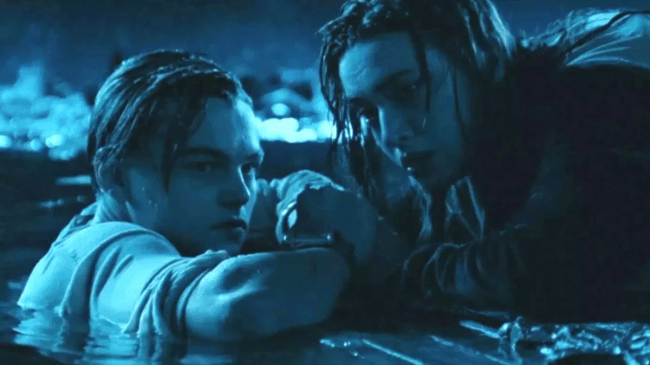 titanic door scene