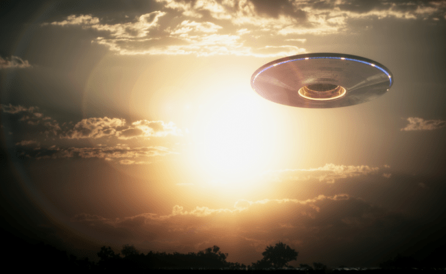 ufo in the sky