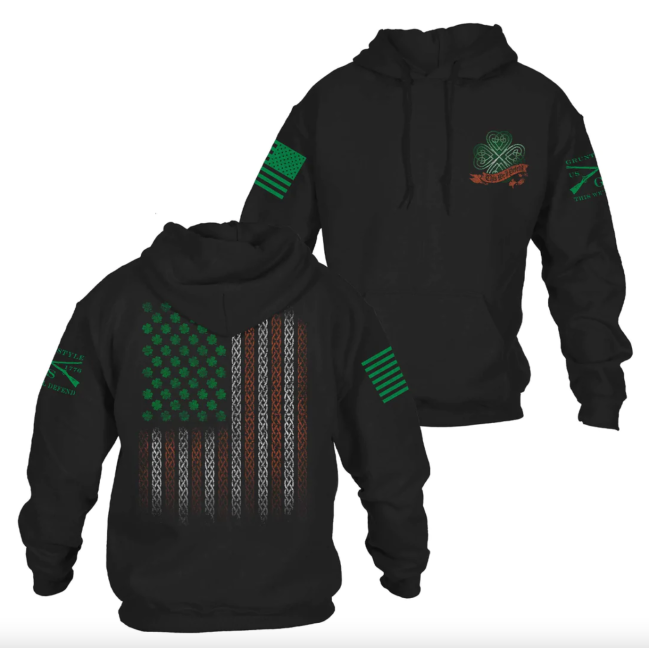 Grunt Style This We'll Defend Hoodie in Irish Colors for St. Patrick's Day