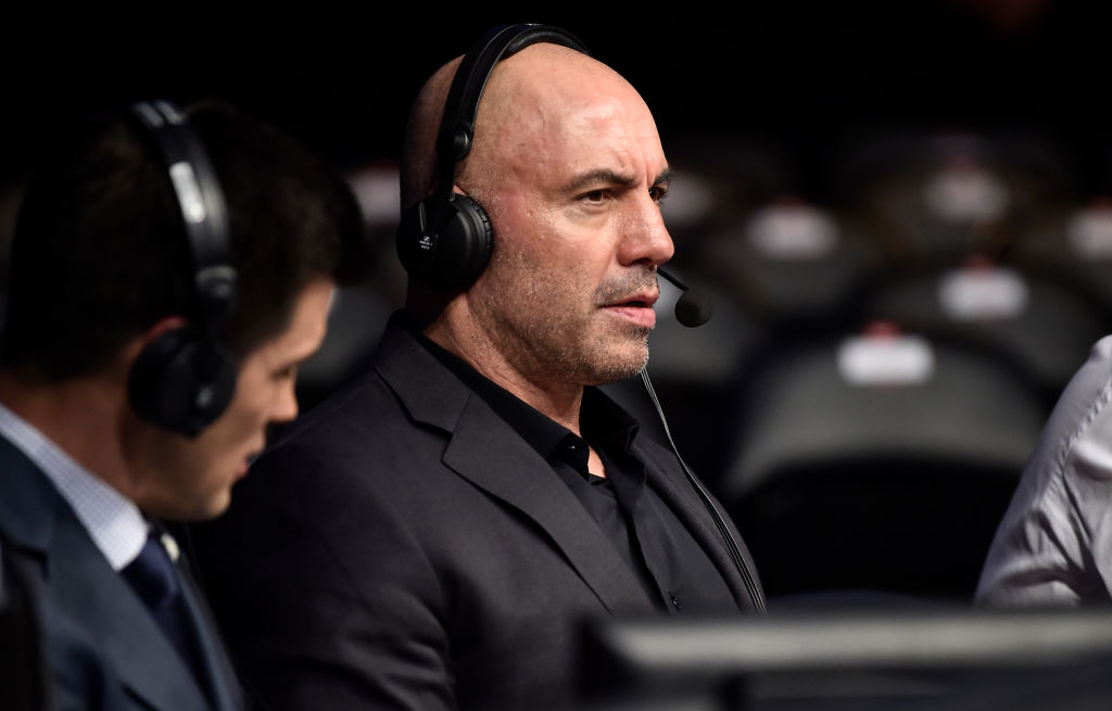 Joe Rogan in the booth