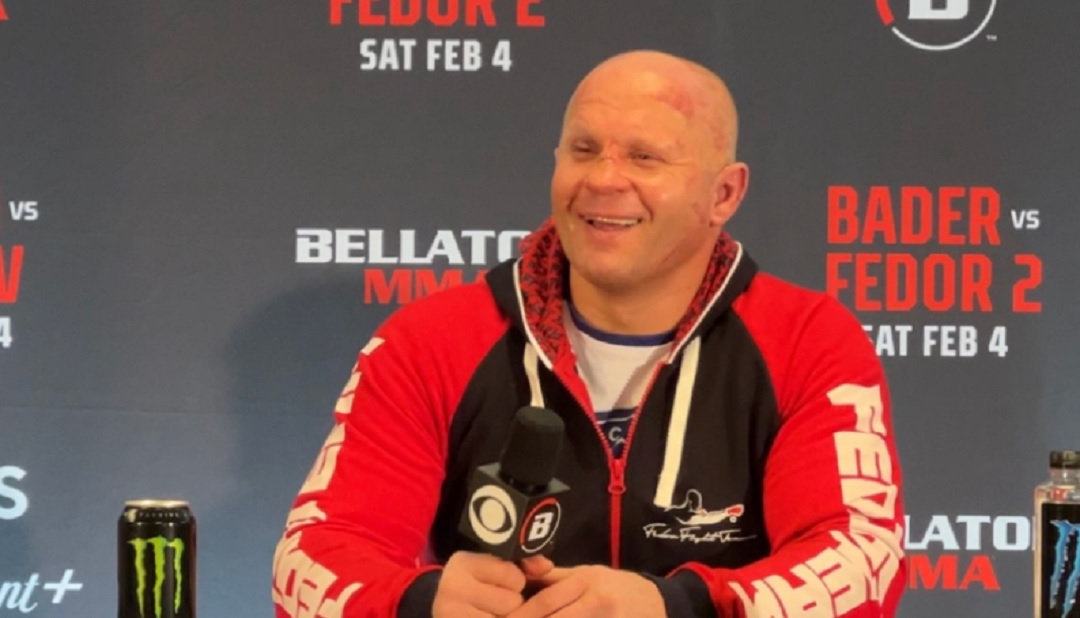 Fedor Emilianenko at the podium 