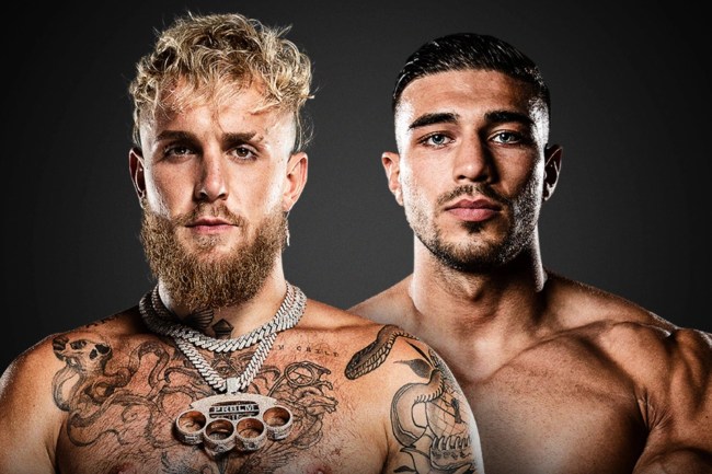 Promotional photo for the Jake Paul vs. Tommy Fury stream live on ESPN+ PPC