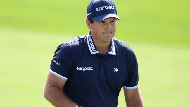 Patrick Reed walks the course.