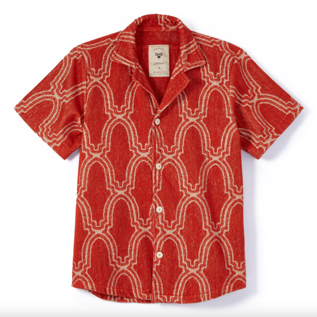 Huckberry x OAS Marrakech Arch Short Sleeve Terry Shirt; shop summer apparel and beachwear