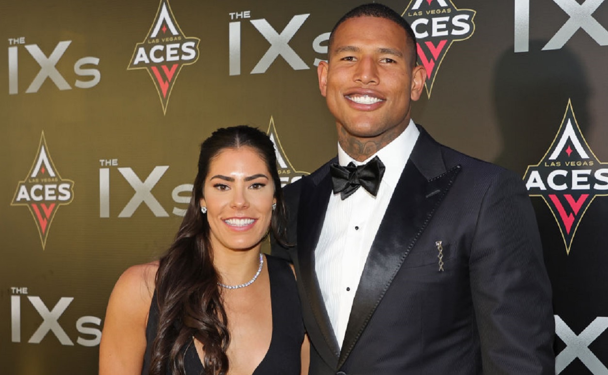 Kelsey Plum and Darren Waller 