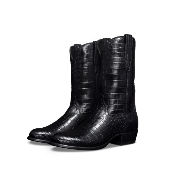 Tecovas The Marshall Black Crocodile Boots