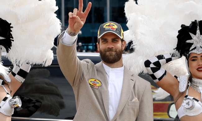 Bryce Harper las vegas speedway tom brady