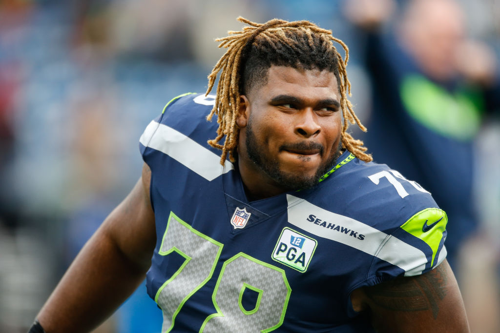 DJ Fluker playing for Seahawks