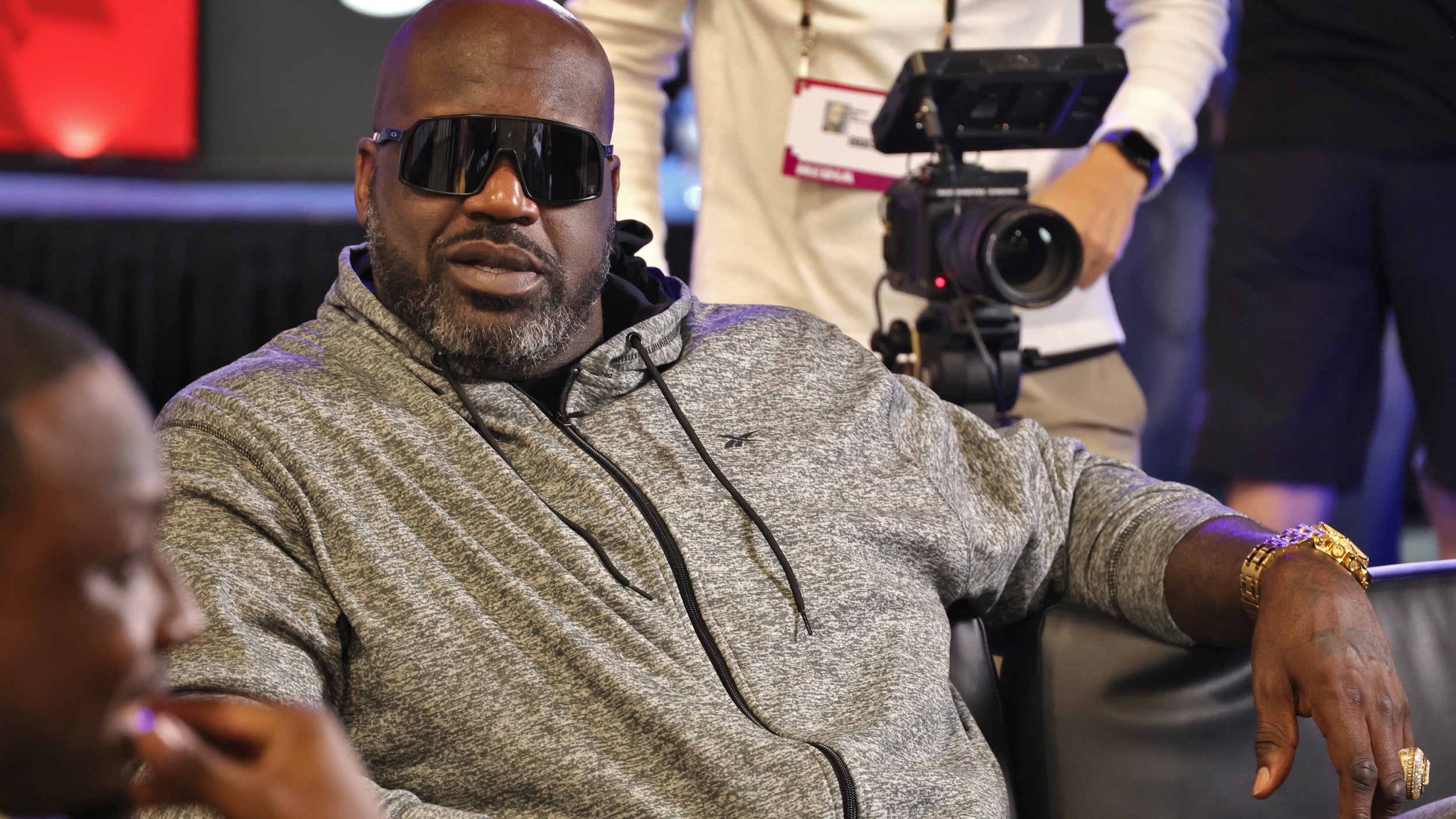 Shaq wearing sunglasses