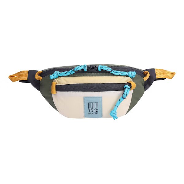 Topo Designs Mountain Waist Pack in Bone White/Olive