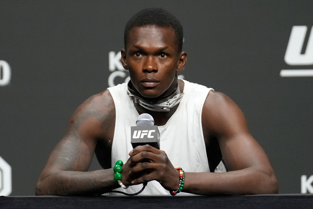 Israel Adesanya dog collar