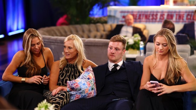 Quarterback Will Levis with his family.