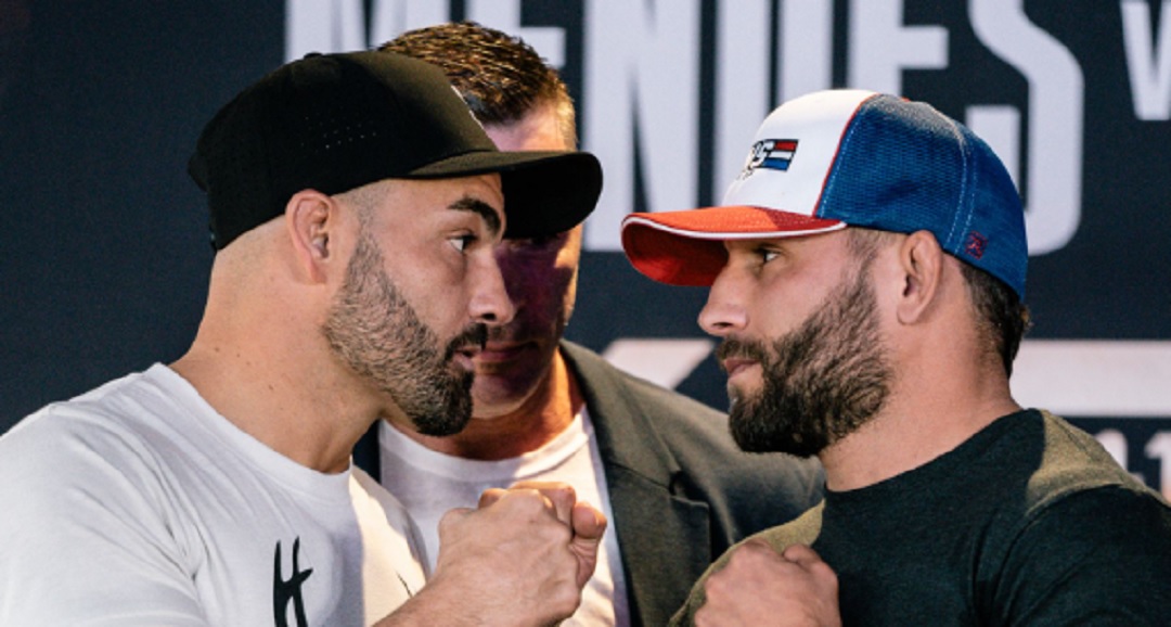 Eddie Alvarez and Chad Mendes faceoff