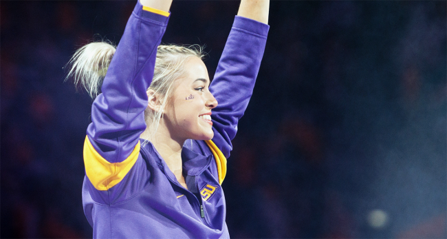 olivia dunne lsu gymnastics livvy tiktok viral