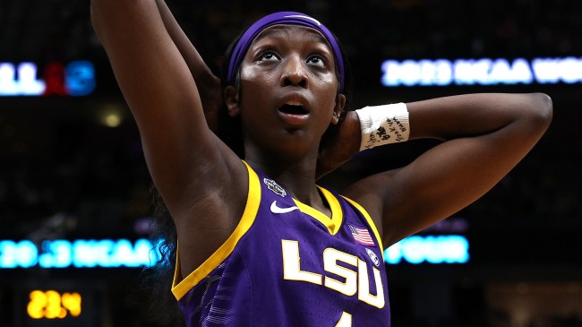 LSU basketball player Flau'jae Johnson