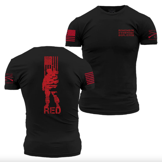 Grunt Style Men's R.E.D. All Forces Tee in Black