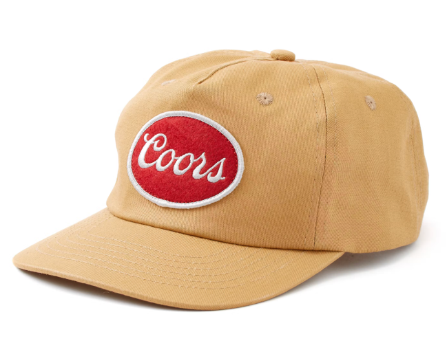 Huckberry x Coors Banquet Canvas Snapback Hat; shop Huckberry Memorial Day Sale