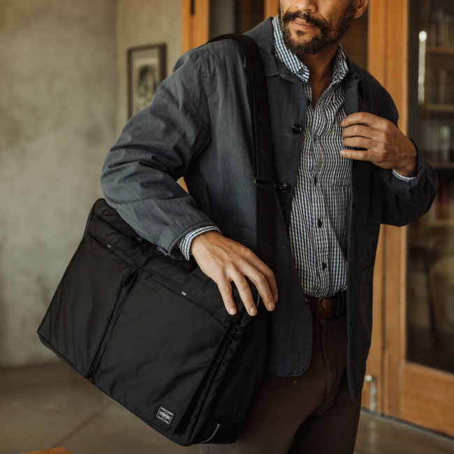 Porter-Yoshida Tanker 3-Way Briefcase; shop travel bags at Huckberry