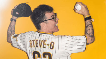 Steve-O Lights First Pitch On Fire, Spits 10-Foot Fireball In San Diego