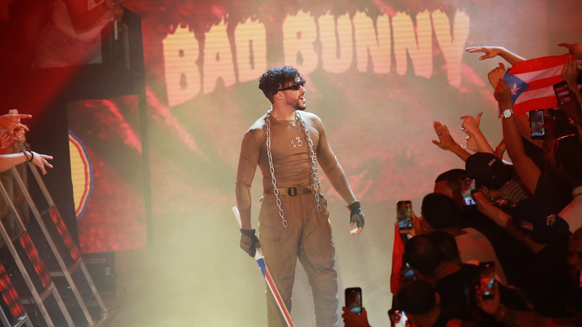 Bad Bunny WWE Backlash entrance