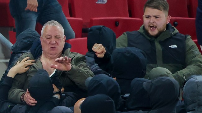 West Ham United fan Charles Knoll fighting hooligans at a match
