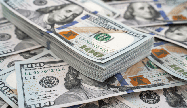 hundred dollar bills million powerball prize