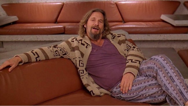jeff bridges as the dude in the big lebowski