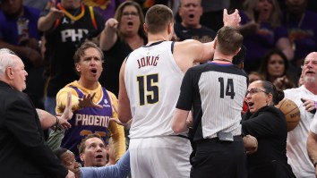 NBA Fans Debate Whether Or Not Mat Ishbia Flopped After Nikola Jokic Shove