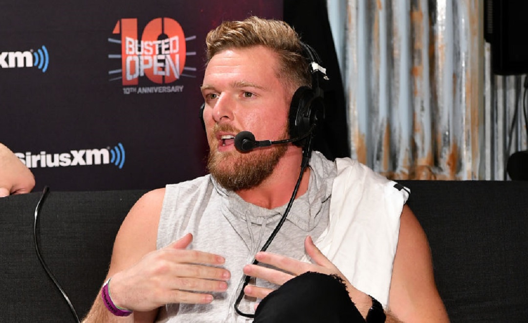 Pat McAfee on the couch