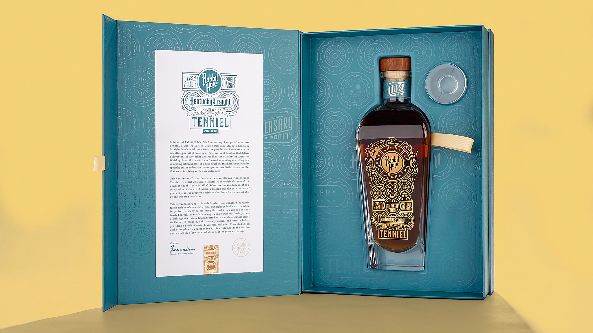 Rabbit Hole Distillery Tenniel whiskey bottle in box