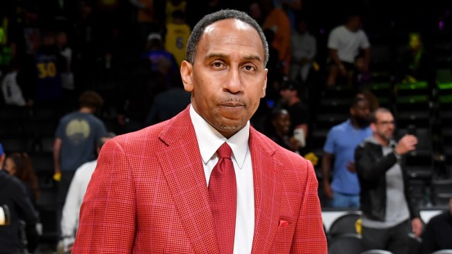 Stephen A. Smith at the Knicks game