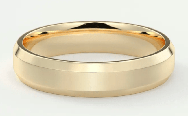 Frank Darling Bevel Edge Wedding Band